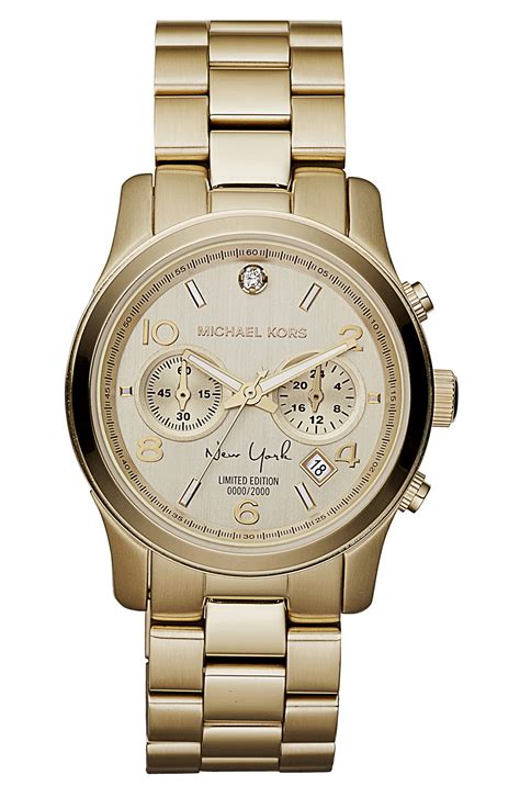 michael kors runway watch gold|michael kors runway chronograph watch.